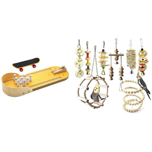 other bird supplies 8pcs wooden parrots toys pet set with 2 pcs trick training
other bird supplies 8pcs wooden parrots toys pet set with 2 pcs trick training