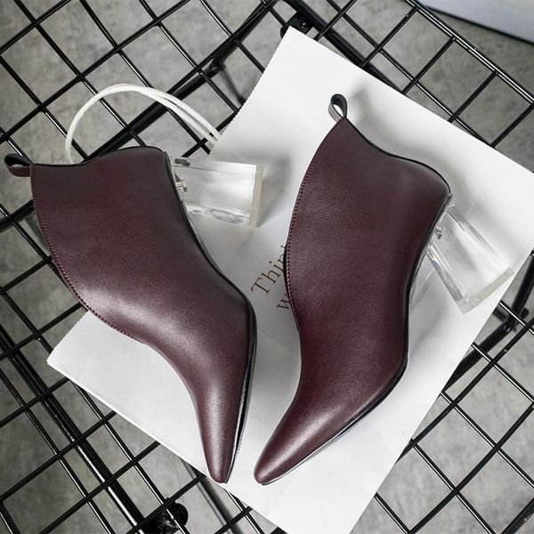 boots soft pu leather transparent thick heel ladies shoes western retro high-heeled women winter ankle for, Black
boots soft pu leather transparent thick heel ladies shoes western retro high-heeled women winter ankle for, Black