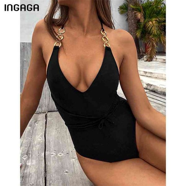 ingaga deep v swimsuits high cut women's swimwear belted bodysuits ring beachwear backless bathing suitrs 210728, White;black
ingaga deep v swimsuits high cut women's swimwear belted bodysuits ring beachwear backless bathing suitrs 210728, White;black