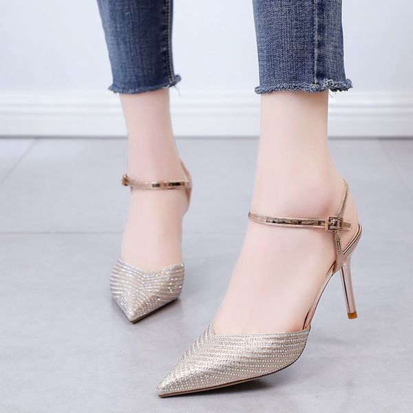 sandals arrival summer fashion thin high heeled rhinestone cutout women shoes pointed toe female ladies l0039 w40b, Black
sandals arrival summer fashion thin high heeled rhinestone cutout women shoes pointed toe female ladies l0039 w40b, Black