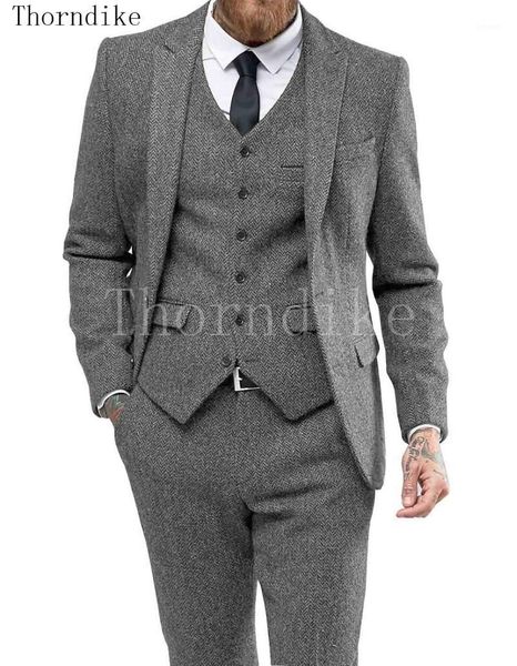 men's suits & blazers thorndike 2021 arrival tailored groom suit gery herringbone men england modern blazer tuxedos 3 pcs tweed costume, White;black
men's suits & blazers thorndike 2021 arrival tailored groom suit gery herringbone men england modern blazer tuxedos 3 pcs tweed costume, White;black