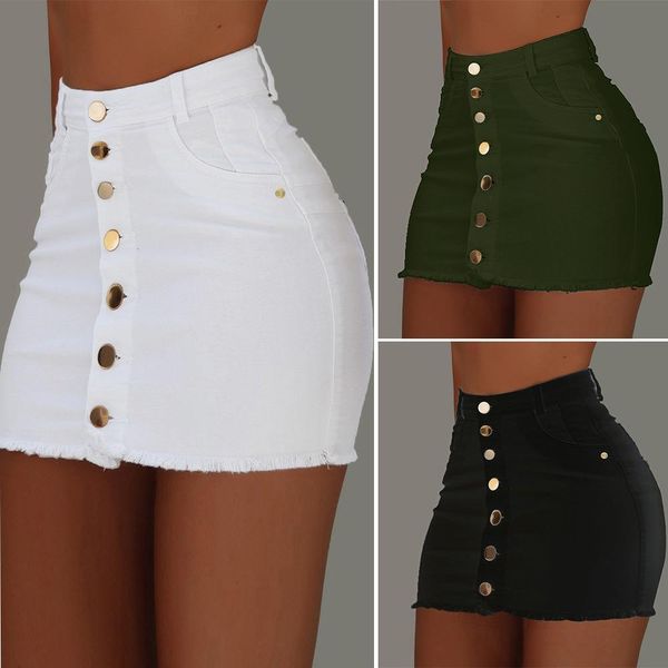 solid color single breasted womens skirts detachable pocket fashion trend burr high waist half length european and american denim skirt, Black
solid color single breasted womens skirts detachable pocket fashion trend burr high waist half length european and american denim skirt, Black