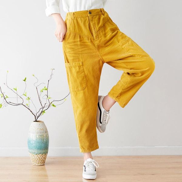 women's pants & capris corduroy elastic waist hip hop wide leg trousers vintage casual baggy harem loose big pocket, Black;white
women's pants & capris corduroy elastic waist hip hop wide leg trousers vintage casual baggy harem loose big pocket, Black;white