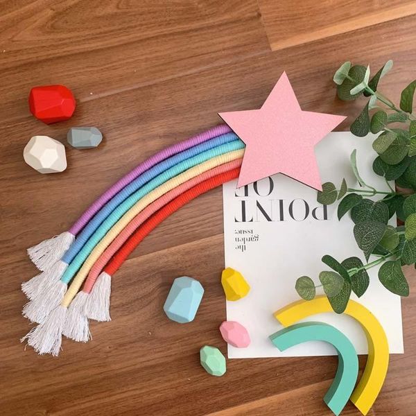 tapestries 35*16*3cm nordic rainbow hand woven macrame lucky star tapestry wall hanging multicolor tassel home decor party supplies
tapestries 35*16*3cm nordic rainbow hand woven macrame lucky star tapestry wall hanging multicolor tassel home decor party supplies