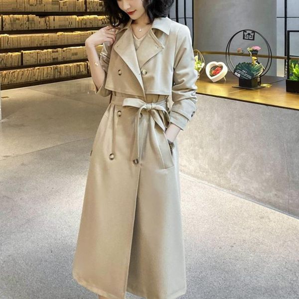 women's trench coats casual trend slim elegant office lady outwear loose fashion, Tan;black
women's trench coats casual trend slim elegant office lady outwear loose fashion, Tan;black