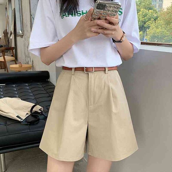 summer casual high waist a-line womens short with belt solid color khaki white black fashion wide leg
summer casual high waist a-line womens short with belt solid color khaki white black fashion wide leg
