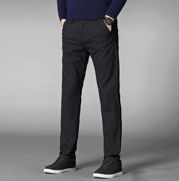 men's pants fashion 4 colors casual men classic style 2021 business elastic cotton slim fit trousers male gray khaki plus size 46, Black
men's pants fashion 4 colors casual men classic style 2021 business elastic cotton slim fit trousers male gray khaki plus size 46, Black