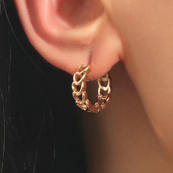 hoop & huggie 1 pair punk hip simple heart round circle earrings plated chain gold korean earring jewelry accessories for women, Golden;silver
hoop & huggie 1 pair punk hip simple heart round circle earrings plated chain gold korean earring jewelry accessories for women, Golden;silver