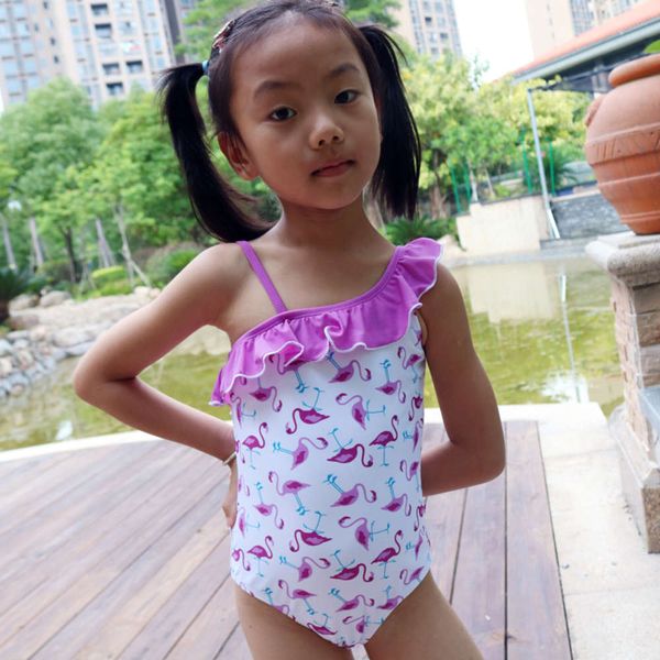 children's suit children's one piece triangle ins girls' princess flamingo swimsuit, Black
children's suit children's one piece triangle ins girls' princess flamingo swimsuit, Black