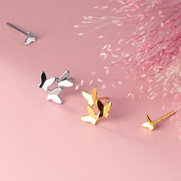 stud 925 sterling silver tiny butterflies butterfly post earrings a1173, Golden;silver
stud 925 sterling silver tiny butterflies butterfly post earrings a1173, Golden;silver