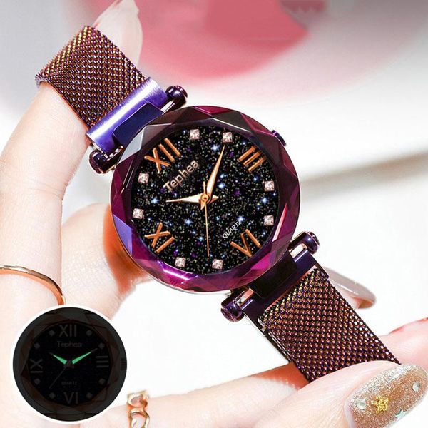 wristwatches women watch luminous starry sky bracelet fashion clock woman stainless steel ladies wrist watches zegarek relogio feminino xfcs, Slivery;brown
wristwatches women watch luminous starry sky bracelet fashion clock woman stainless steel ladies wrist watches zegarek relogio feminino xfcs, Slivery;brown