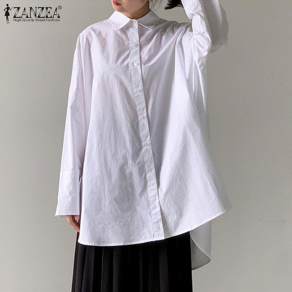 women's blouses & shirts fashion women long sleeve split hem shirt 2021 zanzea spring blouse casual lapel neck buttons down blusas loos, White
women's blouses & shirts fashion women long sleeve split hem shirt 2021 zanzea spring blouse casual lapel neck buttons down blusas loos, White