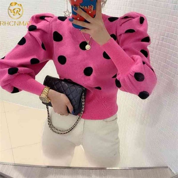 korean chic sweater women stylish autumn winter puff sleeve pullover dot women's knitwear jumper lady 210520, White;black
korean chic sweater women stylish autumn winter puff sleeve pullover dot women's knitwear jumper lady 210520, White;black