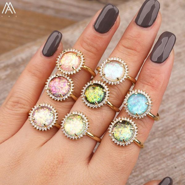 wedding rings rainbow opal stone round beads gold finger jewelry for women boho shiny zirconia adjustable statement ring dropship, Slivery;golden
wedding rings rainbow opal stone round beads gold finger jewelry for women boho shiny zirconia adjustable statement ring dropship, Slivery;golden