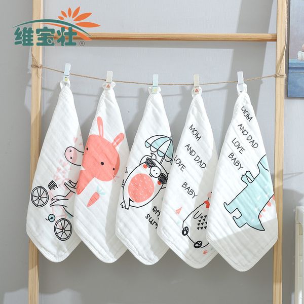 weibaozhuang five piece suit six layer printing square pure cotton baby gauze saliva towel, Blue;white
weibaozhuang five piece suit six layer printing square pure cotton baby gauze saliva towel, Blue;white