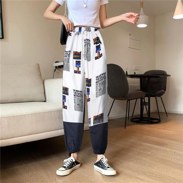 women's pants & capris european and american 2021 elastic waist ankle-tied hip hop loose personalized harem casual plus size clothing, Black;white
women's pants & capris european and american 2021 elastic waist ankle-tied hip hop loose personalized harem casual plus size clothing, Black;white