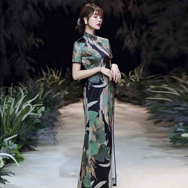 runway dresses spring and summer chinese style retro slim big swing long imitation silk cheongsam(s-4xl) a5z5, Black
runway dresses spring and summer chinese style retro slim big swing long imitation silk cheongsam(s-4xl) a5z5, Black