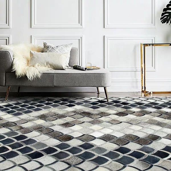 carpets american style luxury cowhide skin handmade patchwork rug natural gray fur carpet for living room decoration el
carpets american style luxury cowhide skin handmade patchwork rug natural gray fur carpet for living room decoration el