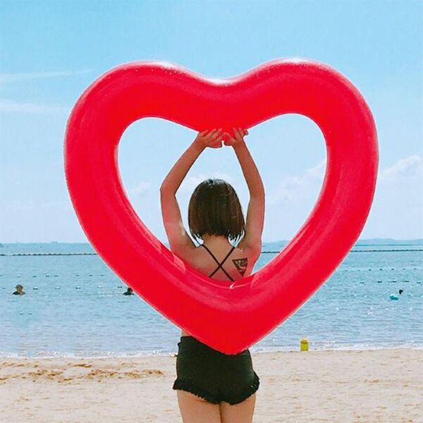 inflatable swim ring red heart-shape floating tools swimming pool life buoy drop vest &
inflatable swim ring red heart-shape floating tools swimming pool life buoy drop vest &