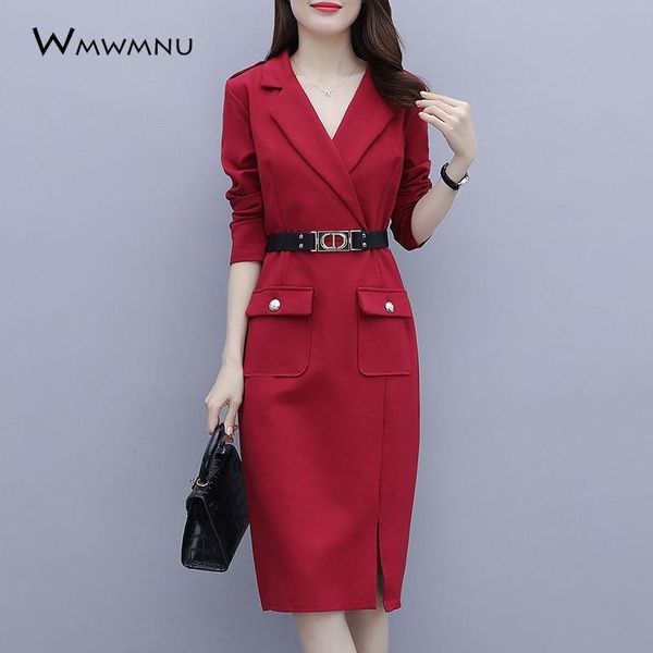 spring office lady suit dress women fashion notched collar business party plus size elegant slim sashes long sleeve casual dresses, Black;gray
spring office lady suit dress women fashion notched collar business party plus size elegant slim sashes long sleeve casual dresses, Black;gray