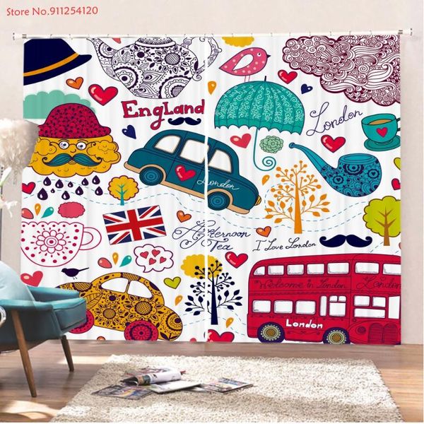 london bus printing thermal insulated blackout light blocking room darkening windows drapes 2 panel cartoon decor curtain &
london bus printing thermal insulated blackout light blocking room darkening windows drapes 2 panel cartoon decor curtain &