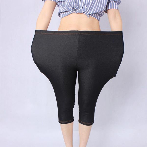 women's leggings autumn women clothing,cotton calf-length jean legging plus size 5xl, Black
women's leggings autumn women clothing,cotton calf-length jean legging plus size 5xl, Black