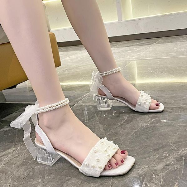 sandals 2021 high heels women summer shoes woman temperament pearl lace up fashion square heel party, Black
sandals 2021 high heels women summer shoes woman temperament pearl lace up fashion square heel party, Black