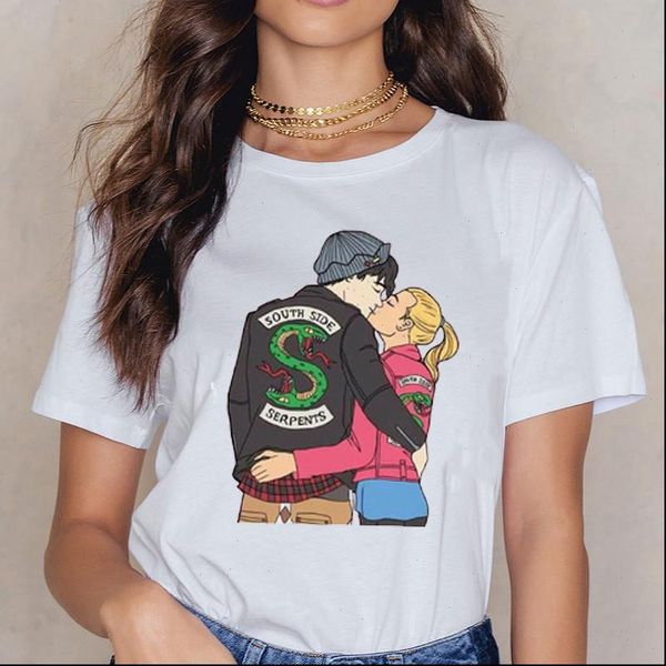 womens t shirt vintage women harajuku summer south side serpents female riverdale snake printed funny, White
womens t shirt vintage women harajuku summer south side serpents female riverdale snake printed funny, White