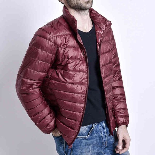 winter men's down jacket ultra light men windbreaker feather man lightweight portable warm coat, Black
winter men's down jacket ultra light men windbreaker feather man lightweight portable warm coat, Black