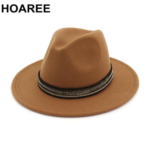 wide brim hats hoaree fedora women men pink felted hat jazz cap winter autumn panama male female sombreros de sol, Blue;gray
wide brim hats hoaree fedora women men pink felted hat jazz cap winter autumn panama male female sombreros de sol, Blue;gray