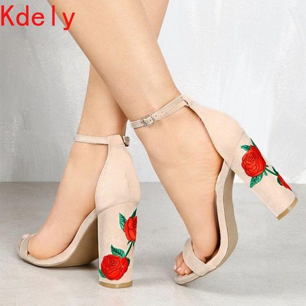 dress shoes women pumps plus size 43 high heels with embroider thick sandals summer female peep toe wedding, Black
dress shoes women pumps plus size 43 high heels with embroider thick sandals summer female peep toe wedding, Black