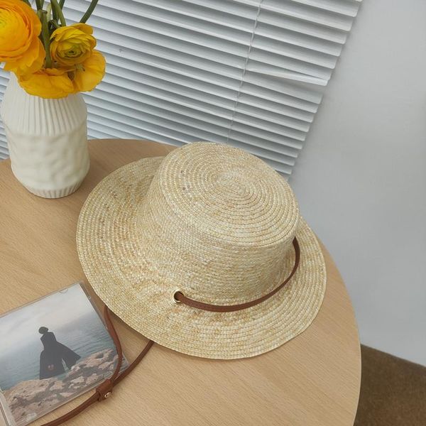 spring summer personality fashion short brim flat straw hat for women panama cap sunshade pu windproof rope fedora wide hats, Blue;gray
spring summer personality fashion short brim flat straw hat for women panama cap sunshade pu windproof rope fedora wide hats, Blue;gray