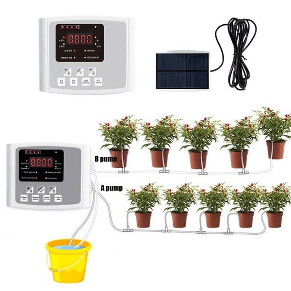 watering equipments lazy solar powered automatic droppers double pump potted plant indoor garden drip irrigation controller artifact
watering equipments lazy solar powered automatic droppers double pump potted plant indoor garden drip irrigation controller artifact