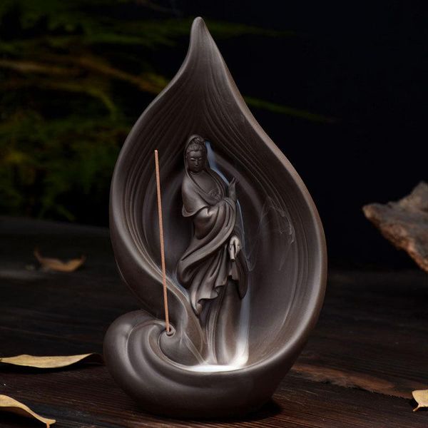 fragrance lamps creative avalokitesvara burner backflow tower incense cones stick holder ceramic censer home decoration teahouse
fragrance lamps creative avalokitesvara burner backflow tower incense cones stick holder ceramic censer home decoration teahouse