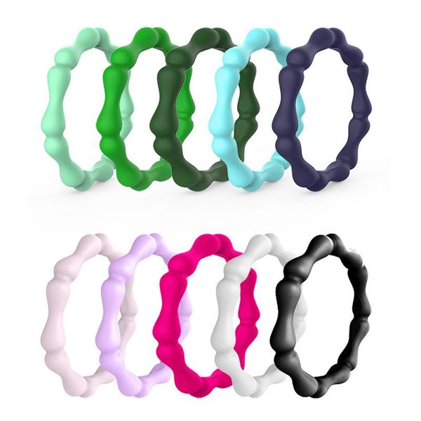 wedding rings 10pcs/set 3mm bamboo joints silicone ring sports hypoallergenic fda rubber band for men women size 4-10, Slivery;golden
wedding rings 10pcs/set 3mm bamboo joints silicone ring sports hypoallergenic fda rubber band for men women size 4-10, Slivery;golden