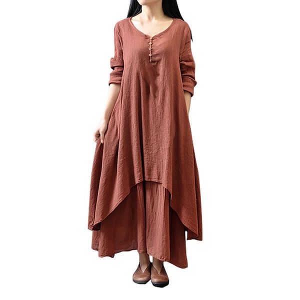 summer dresses fake two piece womens with button ladies cotton linen loose long sleeve dress casual, Black;gray
summer dresses fake two piece womens with button ladies cotton linen loose long sleeve dress casual, Black;gray
