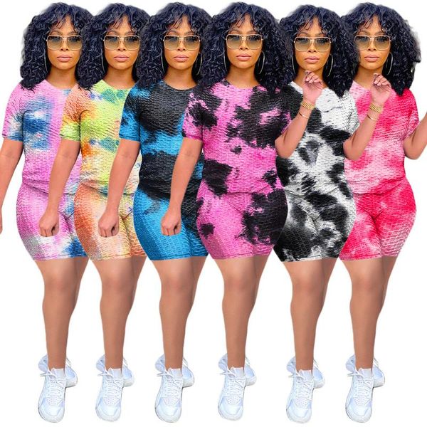 women's tracksuits donsignet fashion suit summer casual round neck pullover ink jacquard tie-dye short-sleeved shorts, Gray
women's tracksuits donsignet fashion suit summer casual round neck pullover ink jacquard tie-dye short-sleeved shorts, Gray