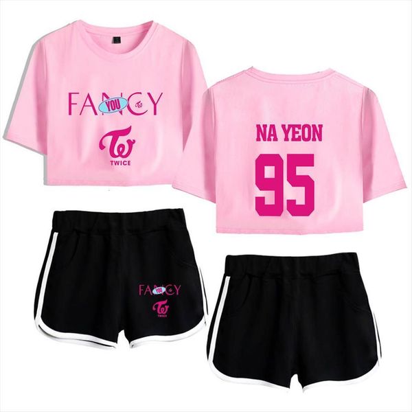 twice fancy sets printing summer womens tracksuits k pop casual two piece shirts and shorts women 2 set t crop, Gray
twice fancy sets printing summer womens tracksuits k pop casual two piece shirts and shorts women 2 set t crop, Gray