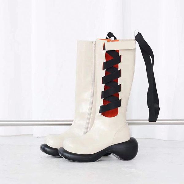 boots deat 2021 spring and summer fashion casual round head thick bottom white hollow out women's asymmetric lace-up sh553, Black
boots deat 2021 spring and summer fashion casual round head thick bottom white hollow out women's asymmetric lace-up sh553, Black