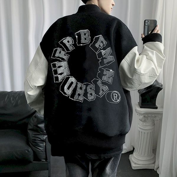 men's hoodies & sweatshirts and women's diamond embroidered quilted jackets, baseball suits, street wool, hip hop, charming coats,, Black
men's hoodies & sweatshirts and women's diamond embroidered quilted jackets, baseball suits, street wool, hip hop, charming coats,, Black
