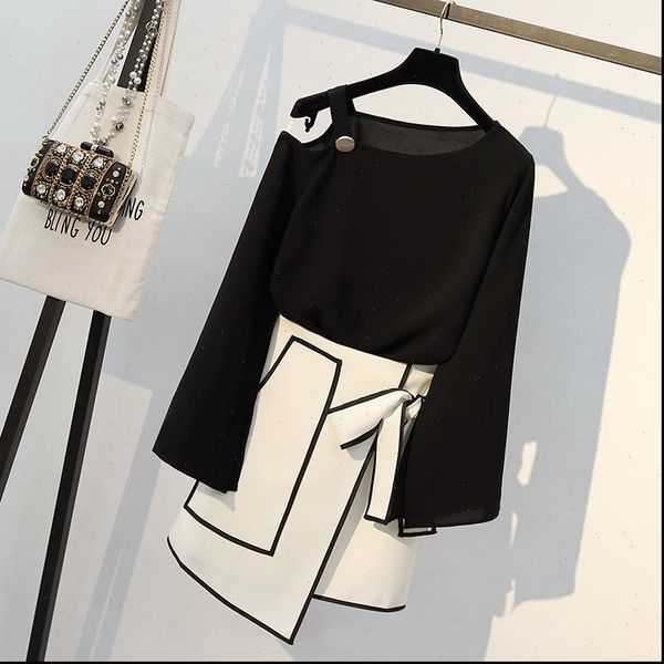 womens tracksuits autumn women slash off shoulder long t shirt amp elegant irregular hem skirt suits fashion female office work, Gray
womens tracksuits autumn women slash off shoulder long t shirt amp elegant irregular hem skirt suits fashion female office work, Gray