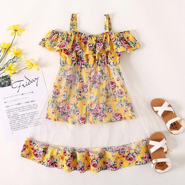 sling dress summer children's clothing small floral one-shoulder princess one-piece trousers mesh skirt girl's dresses, Red;yellow
sling dress summer children's clothing small floral one-shoulder princess one-piece trousers mesh skirt girl's dresses, Red;yellow