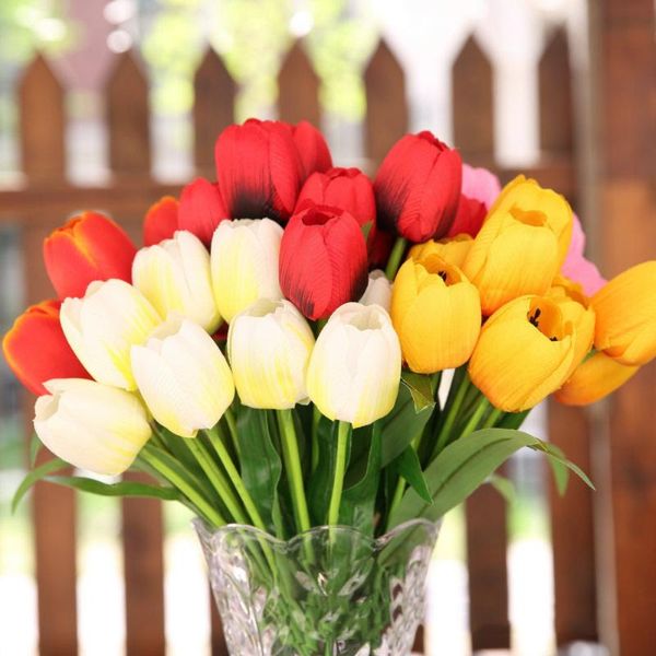 decorative flowers & wreaths 1pc artificial tulip fake silk flower bouquet with 9 head for wedding party birthday home indoor decor
decorative flowers & wreaths 1pc artificial tulip fake silk flower bouquet with 9 head for wedding party birthday home indoor decor