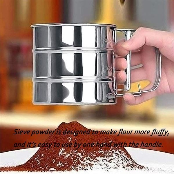 stainless steel mesh flour sifter mechanical baking icing sugar shaker sieve cup shape bakeware pastry tool kitchen use & tools
stainless steel mesh flour sifter mechanical baking icing sugar shaker sieve cup shape bakeware pastry tool kitchen use & tools