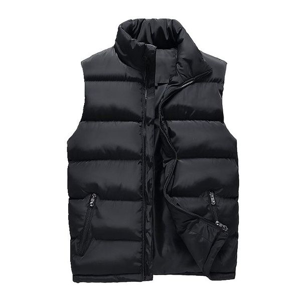 spring and autumn down shoulder sleeveless jacket men's cotton-padded leisure vests with zipper pockets high collar vest, Black;white
spring and autumn down shoulder sleeveless jacket men's cotton-padded leisure vests with zipper pockets high collar vest, Black;white