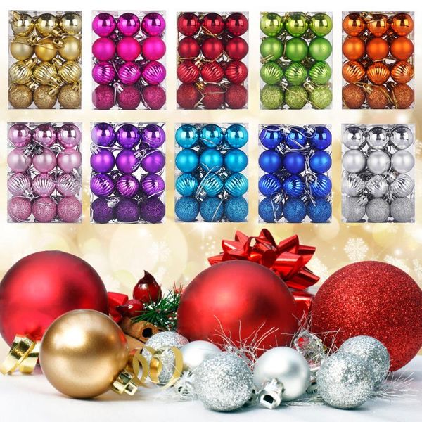 party decoration 24pcs christmas tree balls xmas ornaments ball glitter hanging year pendant decor prop gift supplies
party decoration 24pcs christmas tree balls xmas ornaments ball glitter hanging year pendant decor prop gift supplies