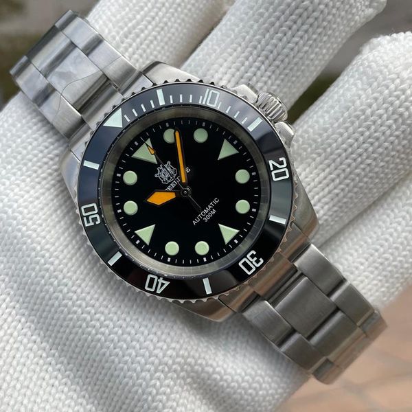 wristwatches arrival 2021 orange luminous hands black dial steeldive sd1955 41mm steel case 300m waterproof nh35 automatic dive watch, Slivery;brown
wristwatches arrival 2021 orange luminous hands black dial steeldive sd1955 41mm steel case 300m waterproof nh35 automatic dive watch, Slivery;brown