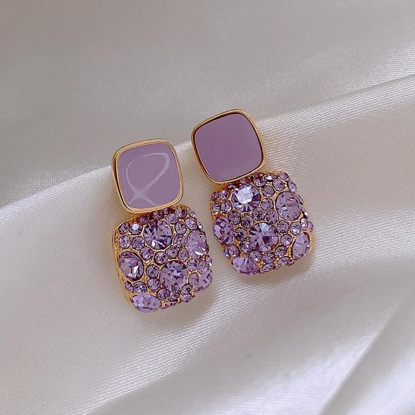 dangle & chandelier ins arrival classic purple crystal square earrings s925 post geometric rhinestone earring for party, Silver
dangle & chandelier ins arrival classic purple crystal square earrings s925 post geometric rhinestone earring for party, Silver
