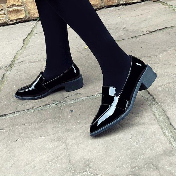 dress shoes spring autumn women patent leather boat retro black oxford pointed toe loafers zapatos mujer 8155l
dress shoes spring autumn women patent leather boat retro black oxford pointed toe loafers zapatos mujer 8155l