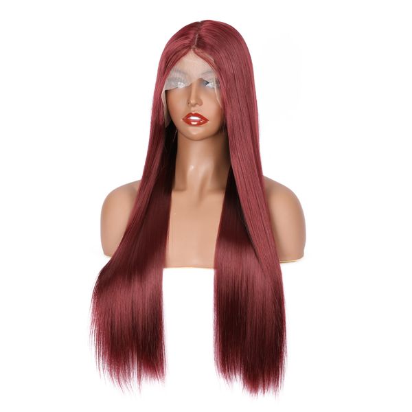 costume accessories 26 inch wine red long straight synthetic lace front wig for black women with baby hair wig180 density natural hairline, Silver
costume accessories 26 inch wine red long straight synthetic lace front wig for black women with baby hair wig180 density natural hairline, Silver